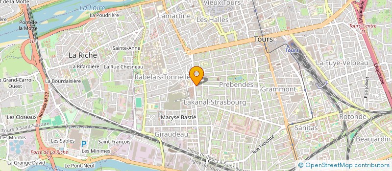 localisation de l'entreprise UBERAL ET DESCENDANTS  TOURS