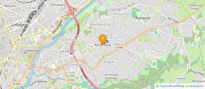 localisation de l'entreprise UBERT INVEST à PANAZOL