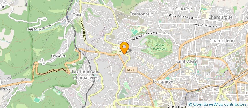 localisation de l'entreprise UBERTI  CLERMONT-FERRAND