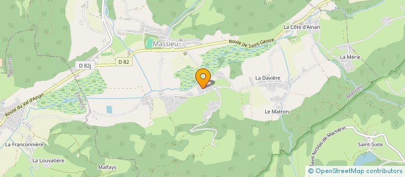 localisation de l'entreprise UBG ROAD  MASSIEU