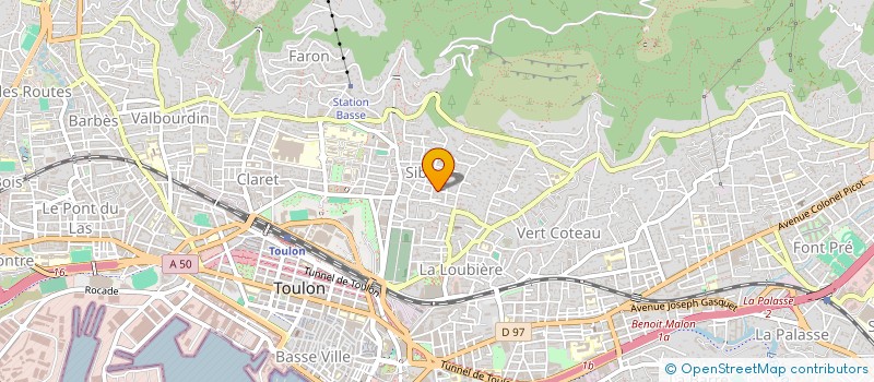 localisation de l'entreprise UBHAL  TOULON