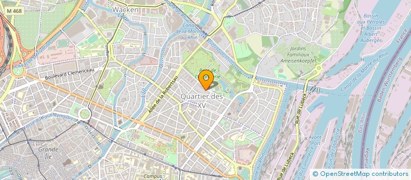 localisation de l'entreprise UBICENTREX à STRASBOURG