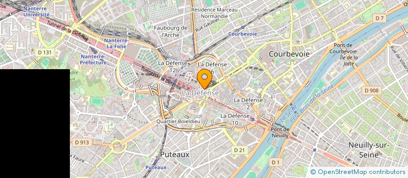 localisation de l'entreprise UBICITE à COURBEVOIE