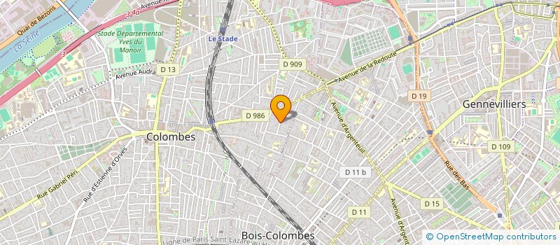 localisation de l'entreprise UBIKULT à COLOMBES
