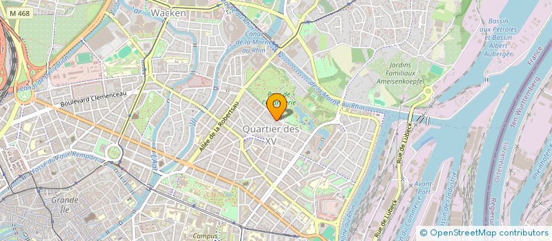 localisation de l'entreprise UBILINE à STRASBOURG