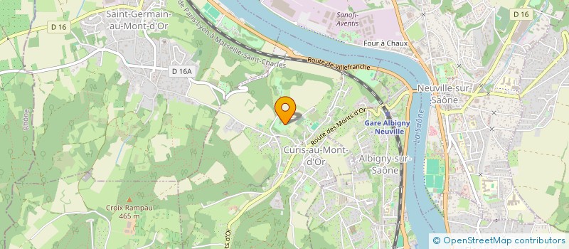 localisation de l'entreprise UBIQ  CURIS-AU-MONT-D'OR