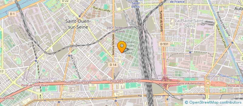 localisation de l'entreprise UBIQUE STUDIO à SAINT-OUEN-SUR-SEINE