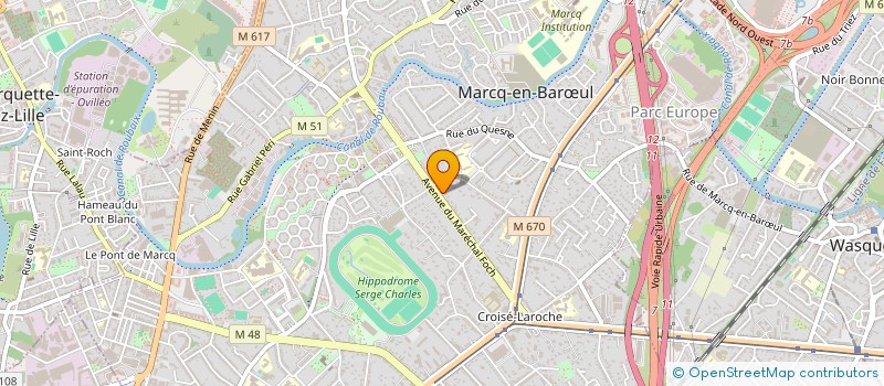 localisation de l'entreprise UBIQUIMUS à MARCQ-EN-BARŒUL