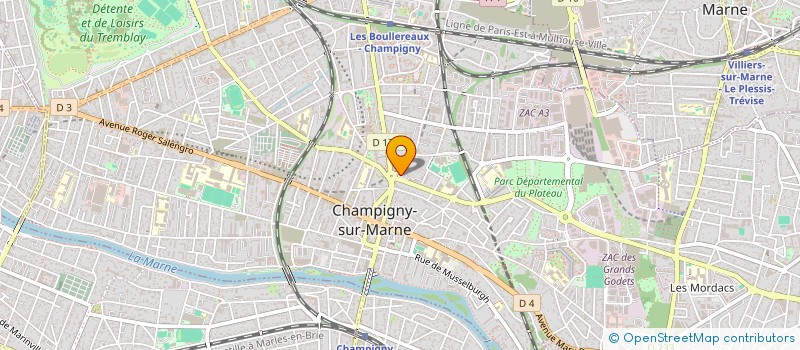 localisation de l'entreprise UBIQUITOUS EVENT  CHAMPIGNY-SUR-MARNE