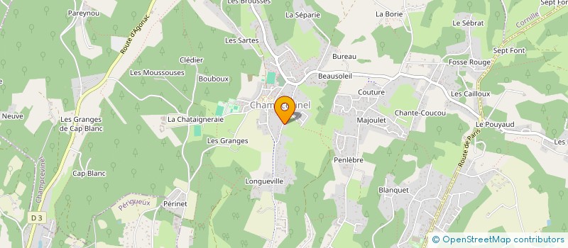 localisation de l'entreprise UBIQUITOUS SOLUTIONS  CHAMPCEVINEL