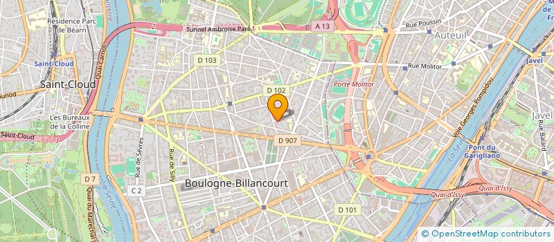 localisation de l'entreprise UBIQUS  BOULOGNE-BILLANCOURT