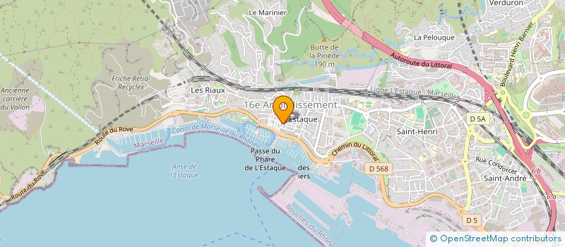 localisation de l'entreprise UBITECH PREVENTION à MARSEILLE