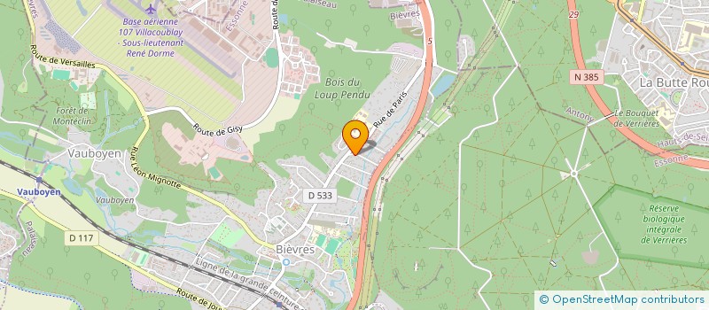 localisation de l'entreprise UBIXUS à BIEVRES