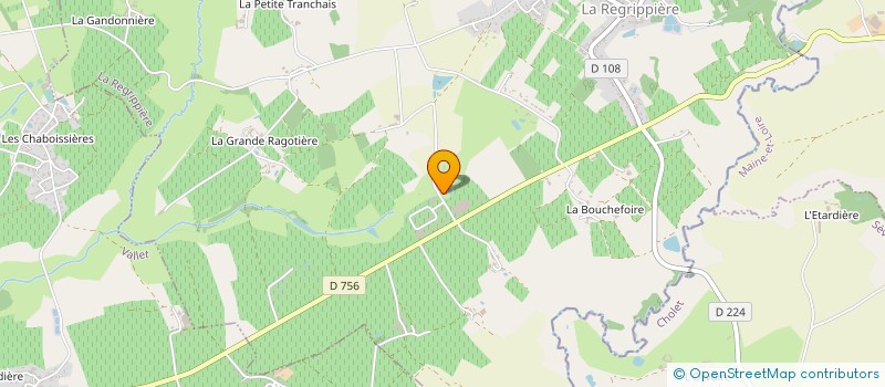 localisation de l'entreprise UBLO à LA REGRIPPIERE