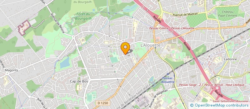 localisation de l'entreprise UBM  PESSAC