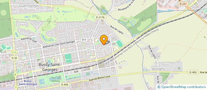 localisation de l'entreprise UBORA IMMOBILIER  BUSSY-SAINT-GEORGES