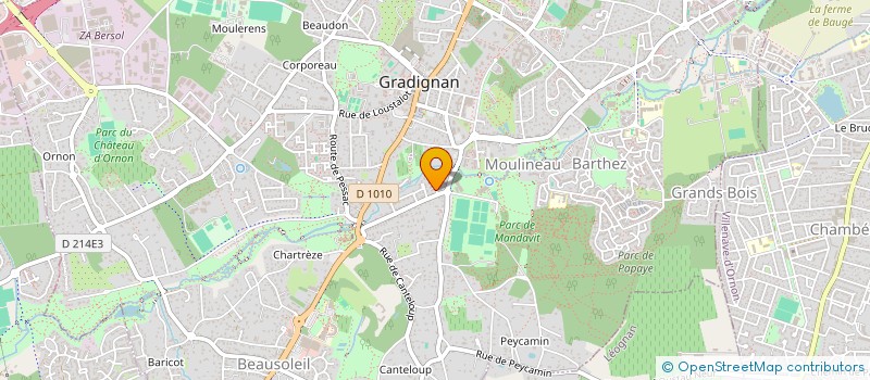 localisation de l'entreprise UBS  GRADIGNAN