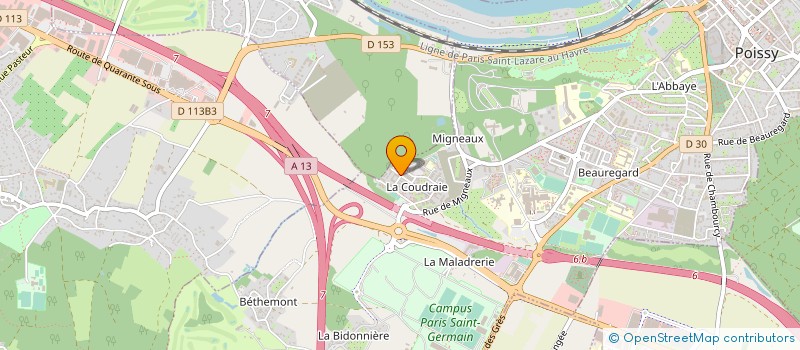 localisation de l'entreprise UBS à POISSY