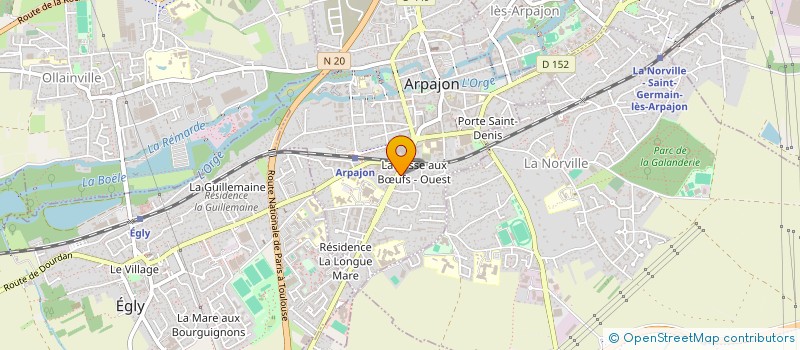 localisation de l'entreprise UBU  ARPAJON