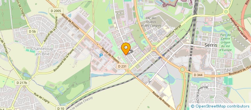 localisation de l'entreprise UBUNTU  MONTEVRAIN