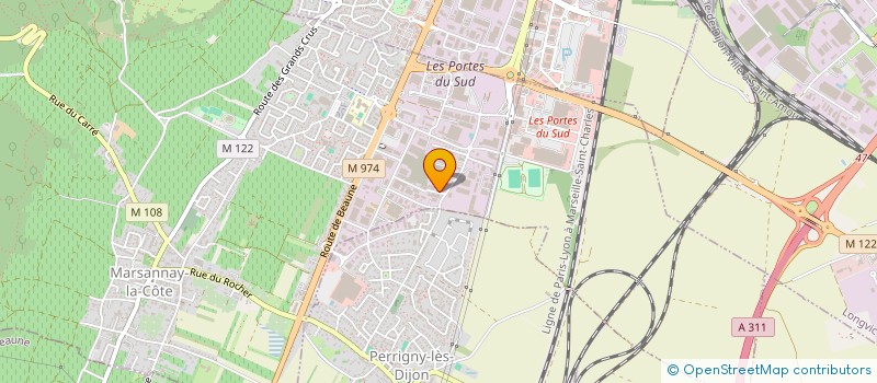 localisation de l'entreprise UBUROI 22 à MARSANNAY-LA-COTE