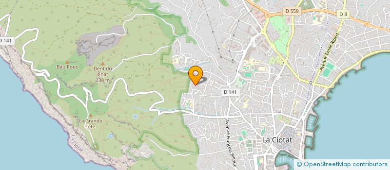 localisation de l'entreprise UBY N 3  LA CIOTAT