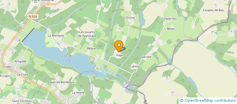 localisation de l'entreprise UBY VOLLEY CLUB  CAZAUBON