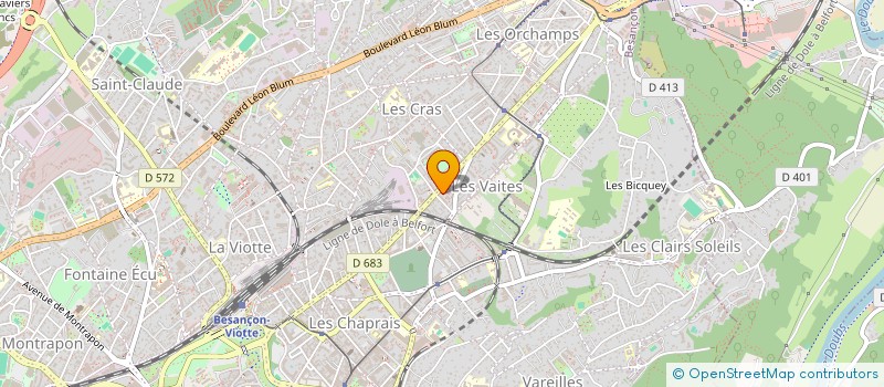 localisation de l'entreprise UC2L  BESANCON