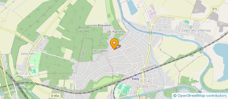 localisation de l'entreprise UCANCOACH à ESBLY