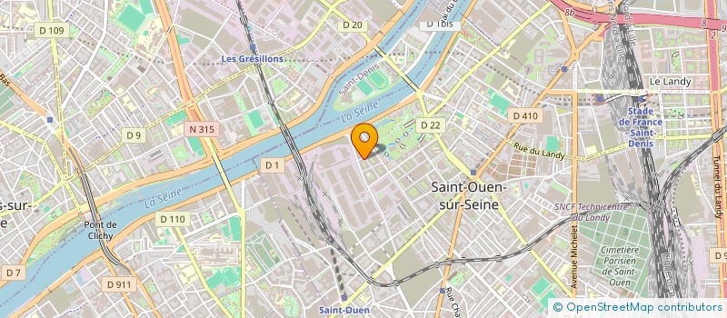 localisation de l'entreprise UCAPTECH à SAINT-OUEN-SUR-SEINE
