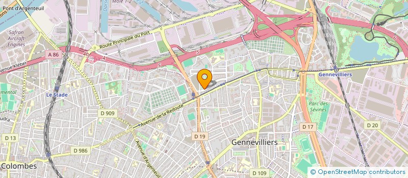 localisation de l'entreprise UCAR à GENNEVILLIERS