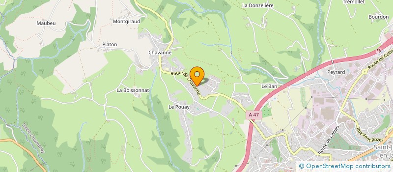 localisation de l'entreprise UCAR FACADES à SAINT-CHAMOND