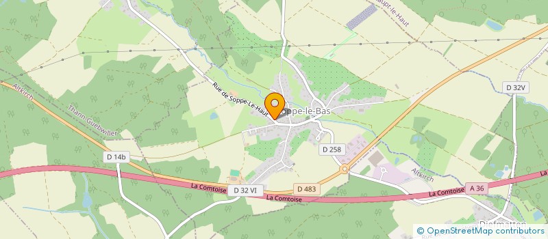 localisation de l'entreprise UCAR RENOVATION  SOPPE-LE-BAS