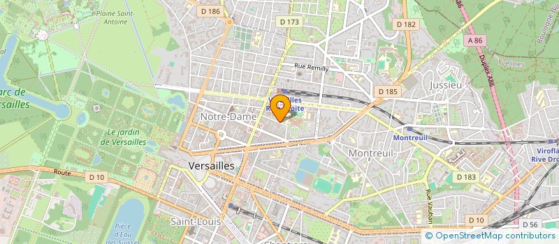 localisation de l'entreprise UCARE SAS à VERSAILLES