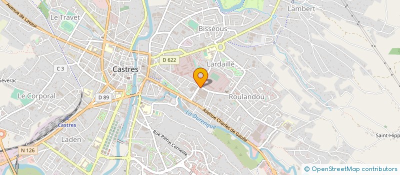 localisation de l'entreprise UCB UNION CASTRAISE BONNETERIE à CASTRES