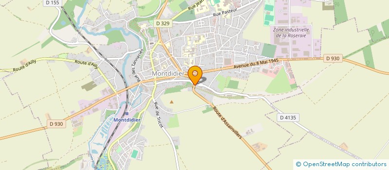 localisation de l'entreprise UCCAPA à MONTDIDIER