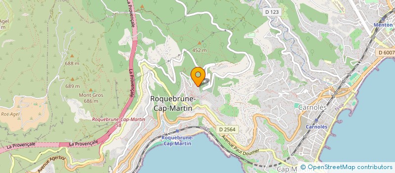 localisation de l'entreprise UCCI CONSEIL SAS à ROQUEBRUNE CAP MARTIN