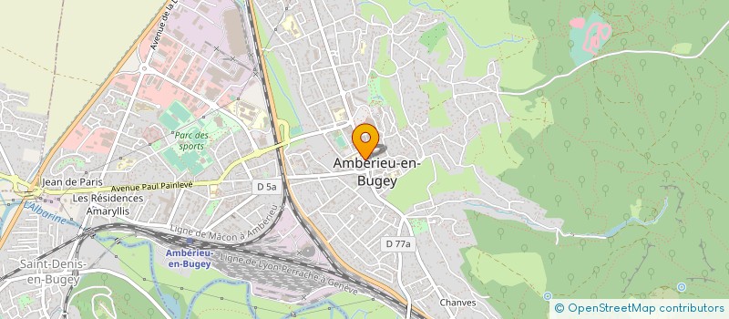 localisation de l'entreprise UCCIO  AMBERIEU-EN-BUGEY