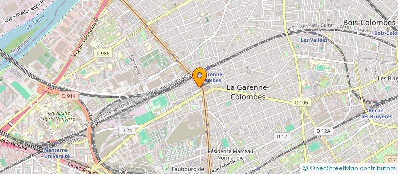 localisation de l'entreprise UCETIA CONSULTING à LA GARENNE-COLOMBES