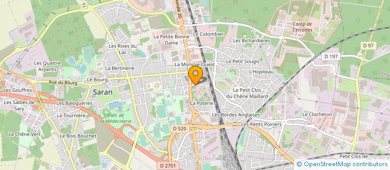 localisation de l'entreprise UCFN DE THEATRE ET D ANIMATION à SARAN