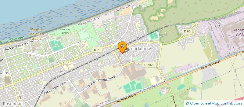 localisation de l'entreprise UCHI  LEFFRINCKOUCKE