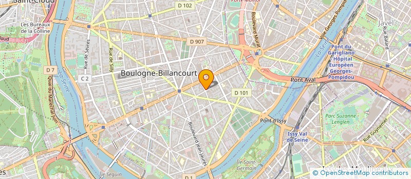 localisation de l'entreprise UCIC à BOULOGNE BILLANCOURT