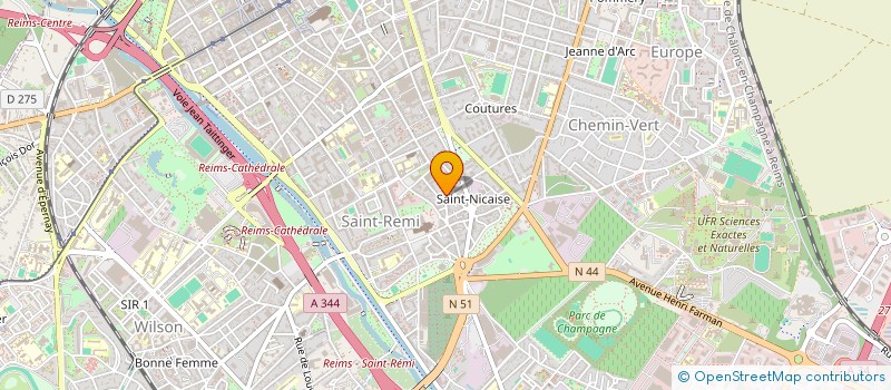 localisation de l'entreprise UCID  REIMS