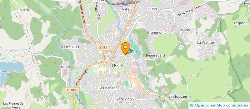 localisation de l'entreprise UCK à USSEL