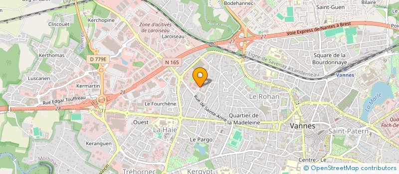 localisation de l'entreprise UCK NEF VANNES TRAMPOLINE LOISIR ET EVEIL DE L'ENFANT à VANNES