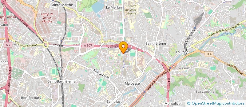 localisation de l'entreprise UCM 13  MARSEILLE