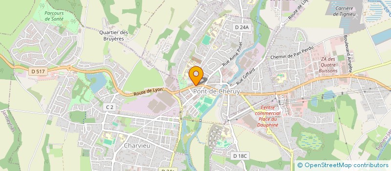 localisation de l'entreprise UCM (UNION CULTURELLE MABROUKA)  PONT-DE-CHERUY