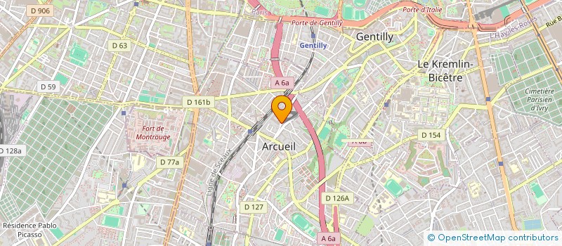 localisation de l'entreprise UCPA PATRIMOINE  ARCUEIL