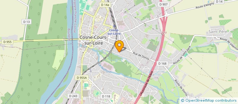 localisation de l'entreprise UCS BILLARD à COSNE-COURS-SUR-LOIRE