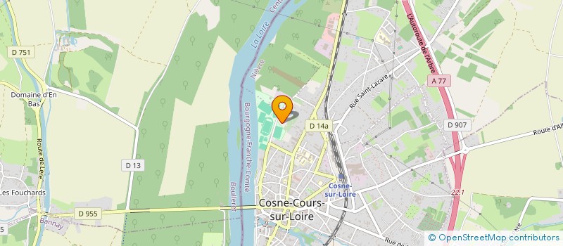 localisation de l'entreprise UCS CYCLISME - UNION COSNOISE SPORTIVE CYCLISME à COSNE-COURS-SUR-LOIRE